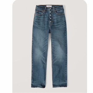 Abercrombie - Women's Ultra High Rise Ankle Straight Jeans
